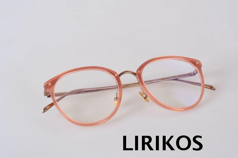 LIRIKOS чистый Титан бабушка шик модный округлые Для женщин очки