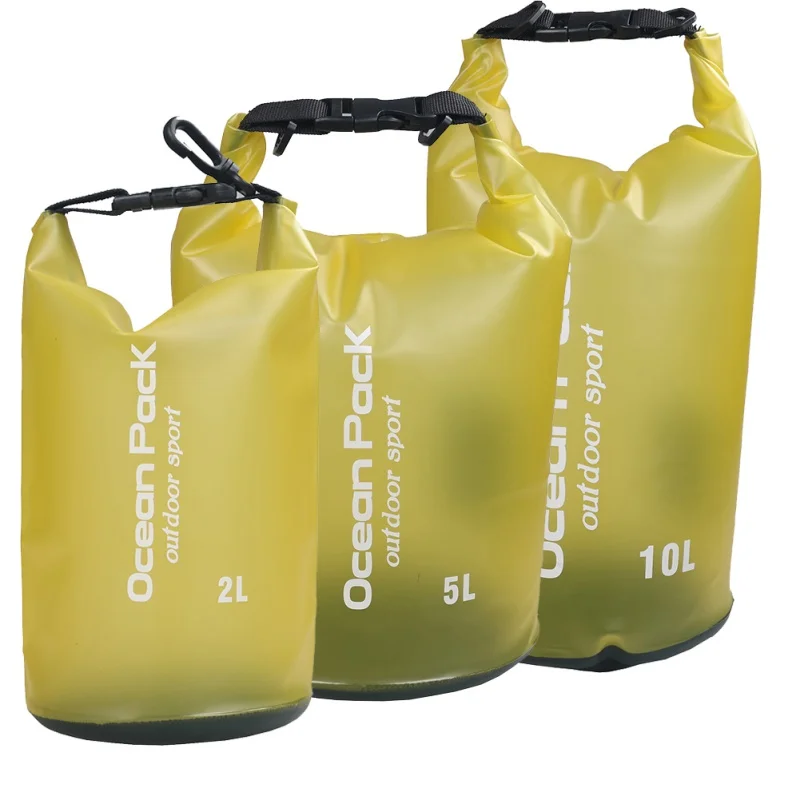 Пляжная сумка анти-ПВХ Водонепроницаемый сумка Drift Водонепроницаемый сумка 2L 5L 10L Открытый водонепроницаемый плавательный мешок