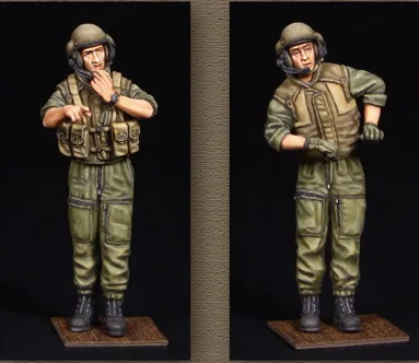 1/35 Model Resin Figure Modern Female soldier Unpainted L0C0 New DIY Gift H5O2 