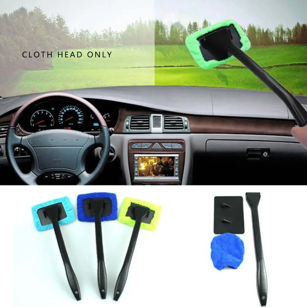 

1pc Household Widow Microfiber Cloth Car Wash Brushes Car Body Window Glass Wiper Cleaning Tools Kit Windshield Cleaner