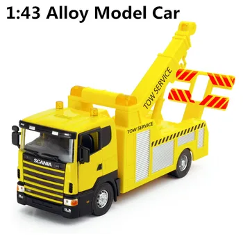 

1:43 alloy construction vehicles, trailers high simulation model, children's educational toy car, free shipping