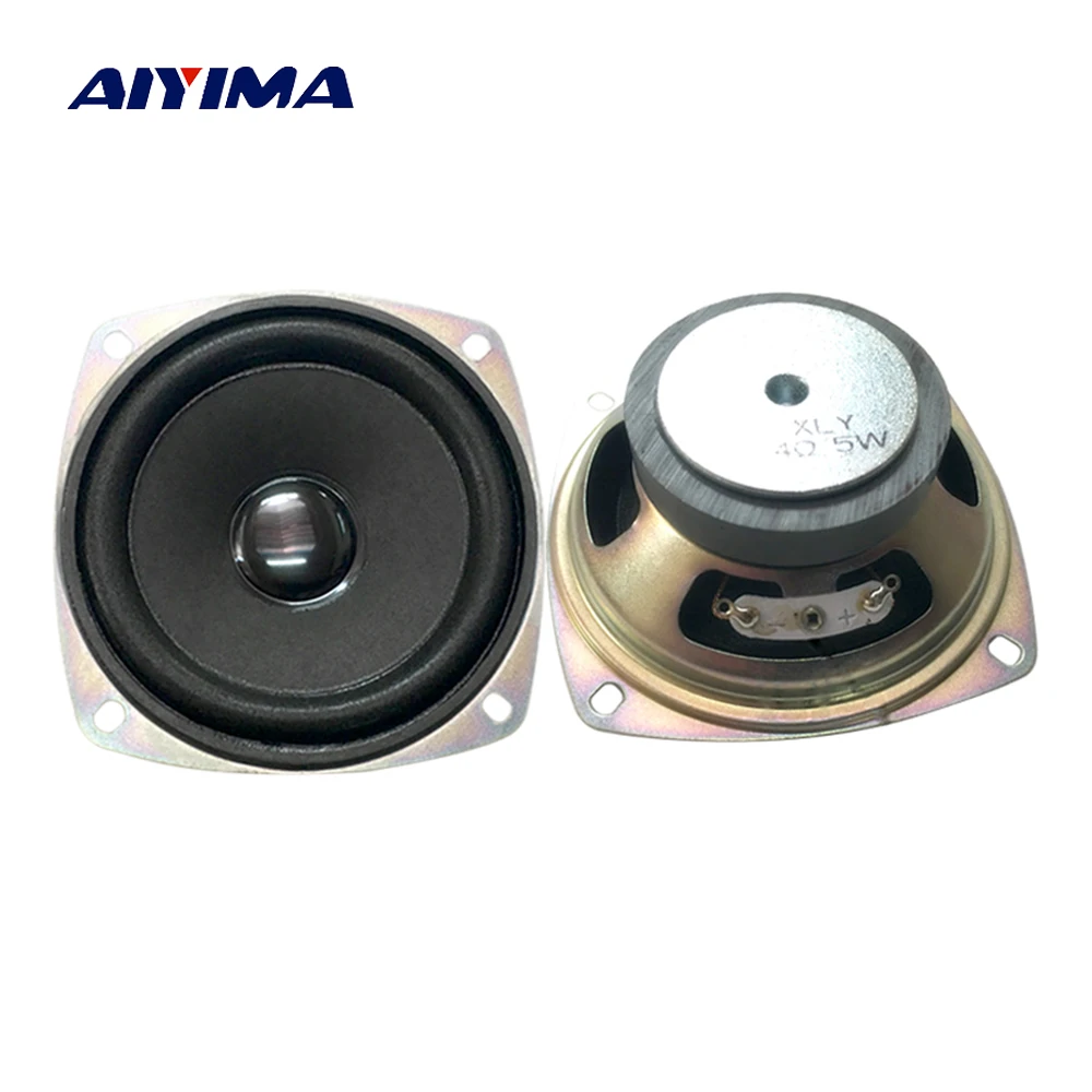 Aiyima 2PC 3inch Audio Speaker 4ohm 5W Full Frequency Speaker Satellite