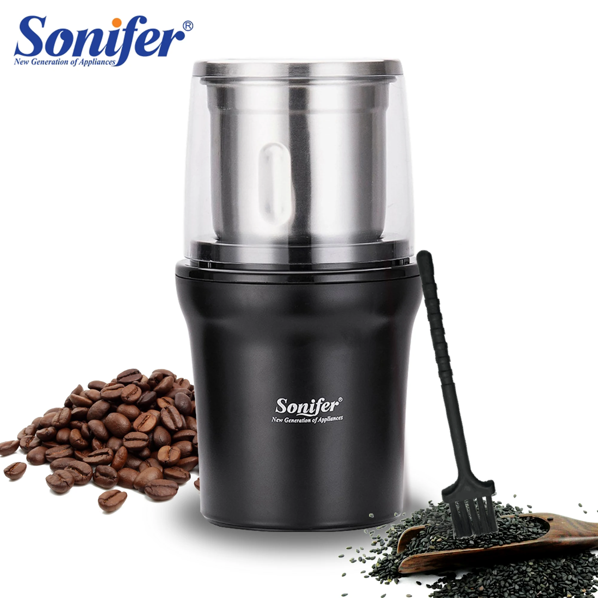 High Quality Electric Coffee Grinder Maker Stainless Steel Beans Mill