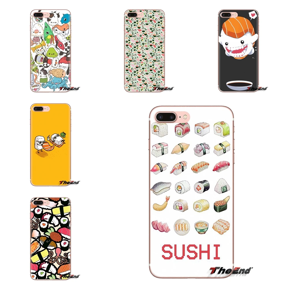 Transparent TPU Shell Case For Oneplus 3T 5T 6T Nokia 2 3 5 6 8 9 230 3310 2.1 3.1 5.1 7 Plus 2017 2018 Types of Sushi Wallpaper |
