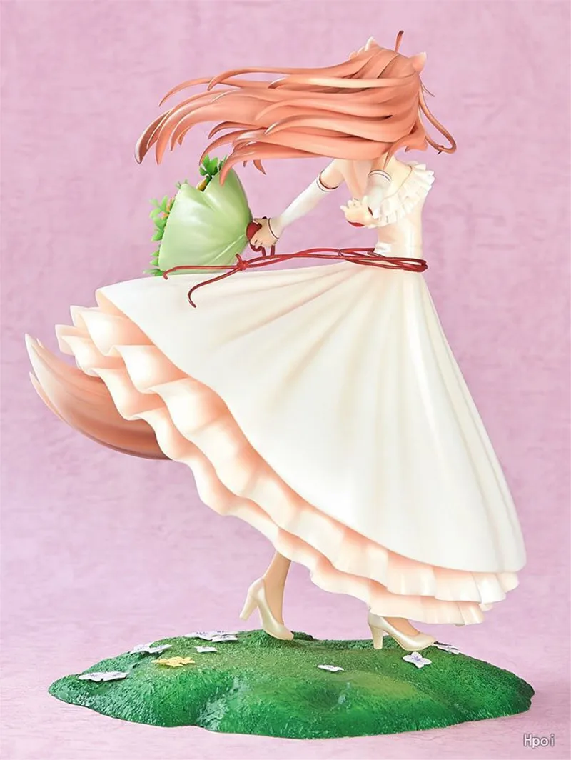 Аниме Spice And Wolf Holo 1/8 весы расписные фигурки свадебное платье Ver. Пвх фигурка