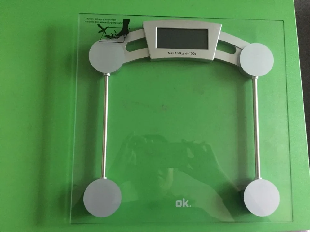 150kg/100g accurate LCD display white digital human scale HXSF J100