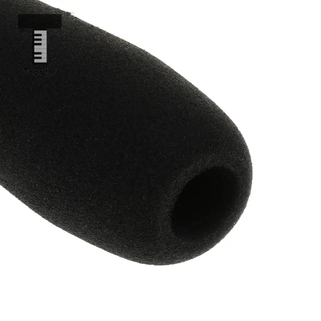 Tooyful Practical 5 Pieces Microphone Foam Covers Windshields Mic Parts  for Outdoor Interview Press Conference Accessory