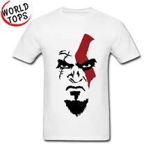 Novedosa camiseta de diseño de Dios de la guerra Kratos Sparta, Camiseta con estampado de juego God War 4, Camiseta 100% de algodón, Camiseta con cuello redondo de alta calidad para hombres