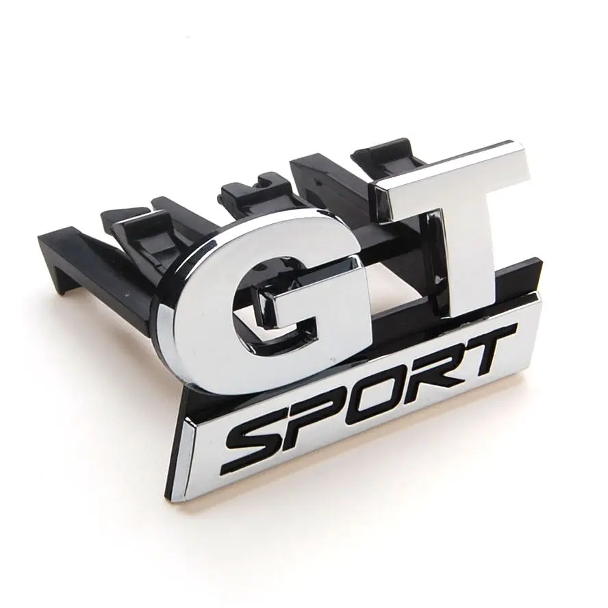 ABS GT SPORT Front Grill Emblem Badgein Car Stickers from Automobiles