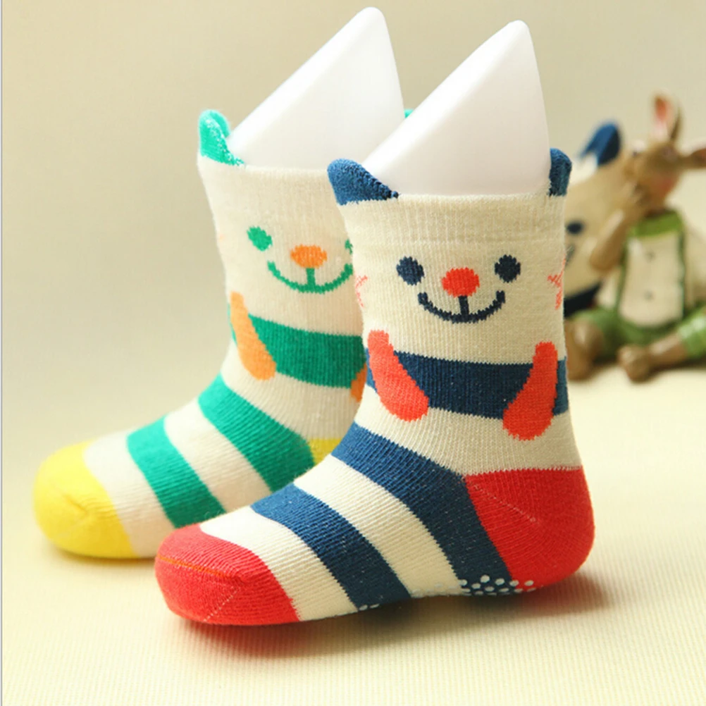 MINIFRUT Cartoon Cotton Non-Slip Baby Socks for Girls Boys Birthday Gifts Infant Newborns Socks for Baby Clothing Toddler 0-3T