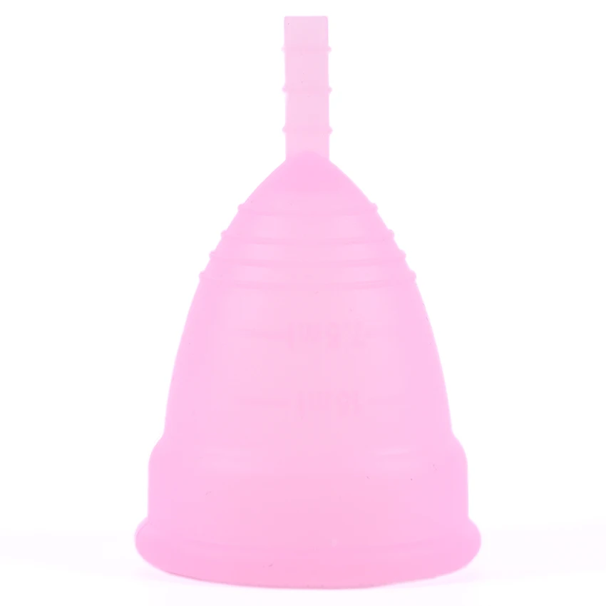 1 шт., медицинский силиконовый Менструальный стакан, многоразовая мягкая чашка, Женский гигиенический продукт, товары для здоровья - Цвет: Розовый