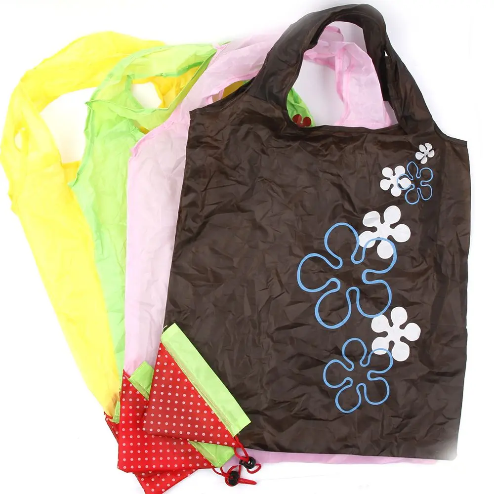 Новые сумки с принтами животных милая дорожная складная сумка для хранения продуктов Многоразовые фруктовые Цветочные животные хозяйственные сумки