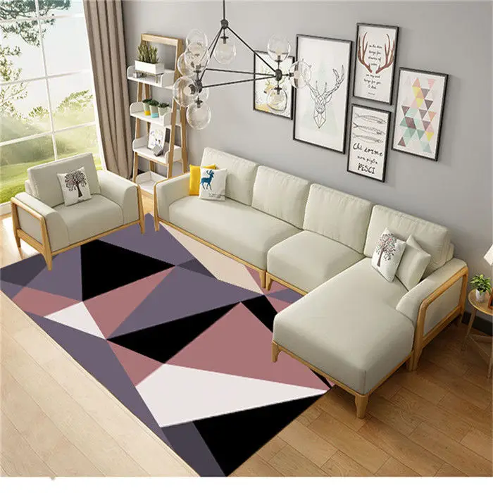 Mordern Style Home Carpet For Bathroom Toilet Bath Mats Anti-slip Floor Rug Playing Mat Multi Colors Rectangle Bathroom Carpets