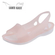 Открытые женские босоножки пляжная обувь водонепроницаемого материала; Водонепроницаемая Обувь Летняя непромокаемая обувь выдалбливают Босиком Бег быстрое высыхание шлепанцы Zapatillas