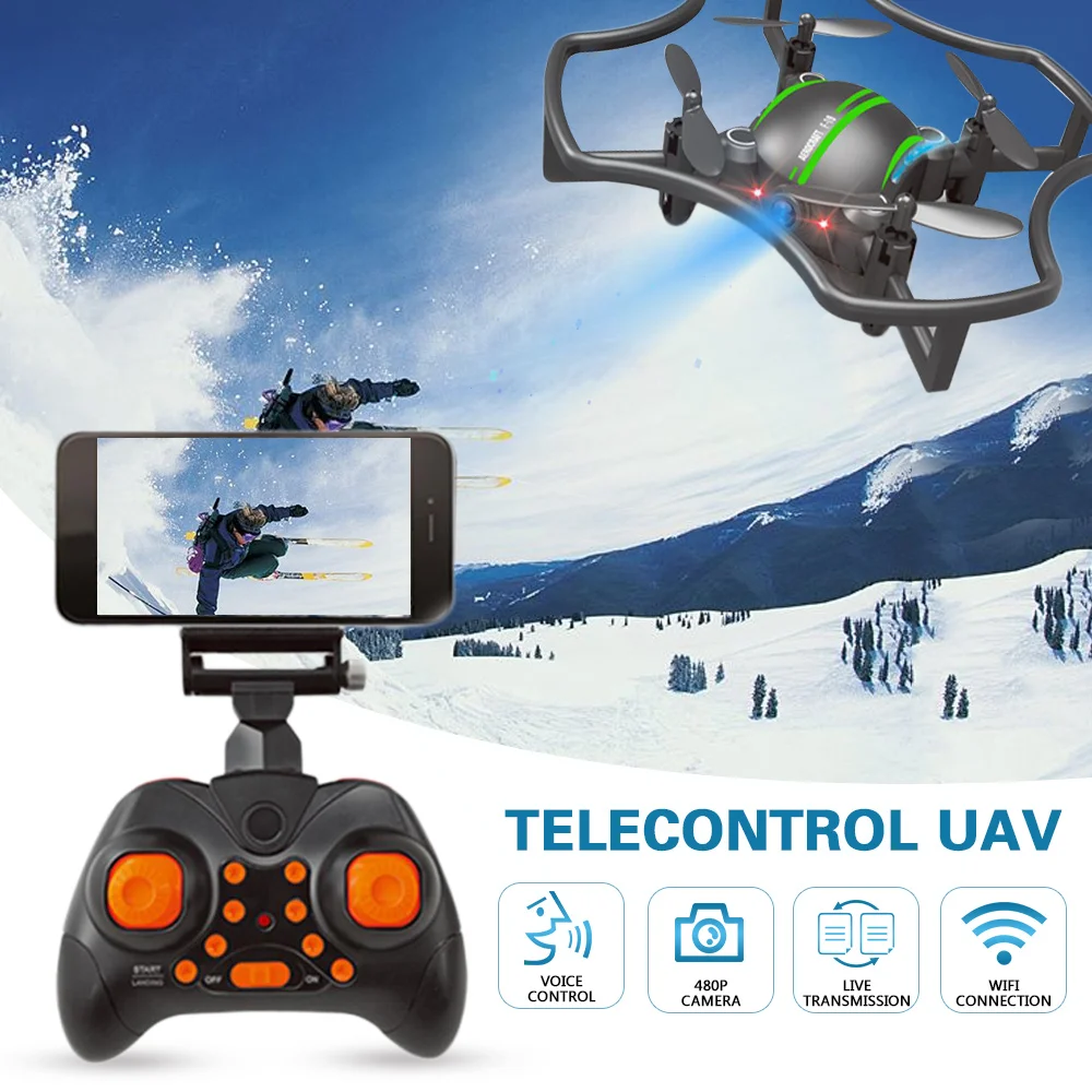 Drone Aircraft Quadcopter 2.4GHz ABS 6 Axis Gyro F-19W Rolling Flashing Low Battery Protection High Performance