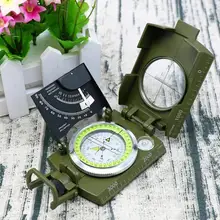 Открытый многофункциональный инструмент для выживания профессиональный военный Карманный металлический точный компас Клинометр Пешие прогулки