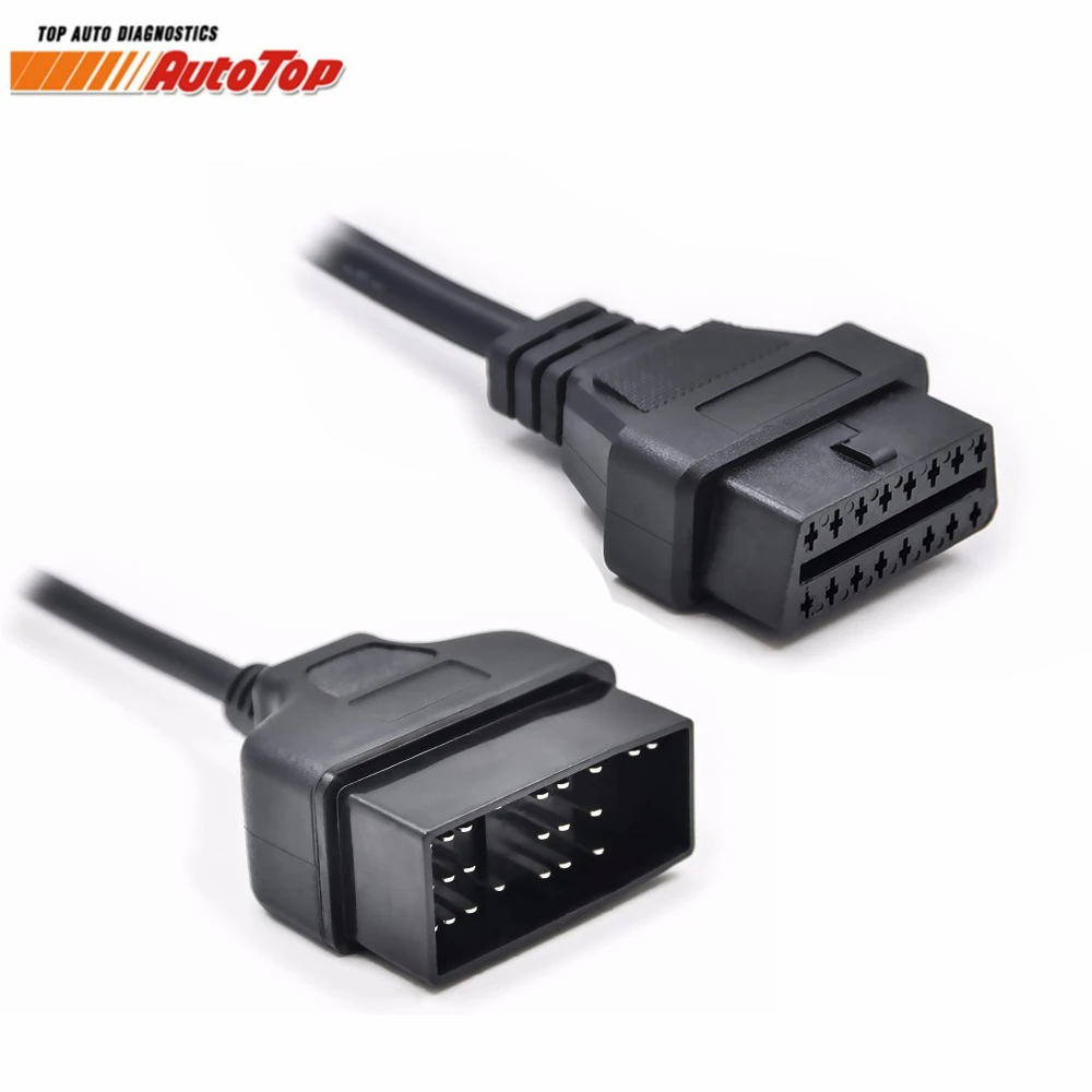 dljztrade Useful Convertor Adapter Cable 22 Pin OBD1 to 16 Pin OBD2 Replacement for Toyota Diagnostic Scanner Black 1pcs 