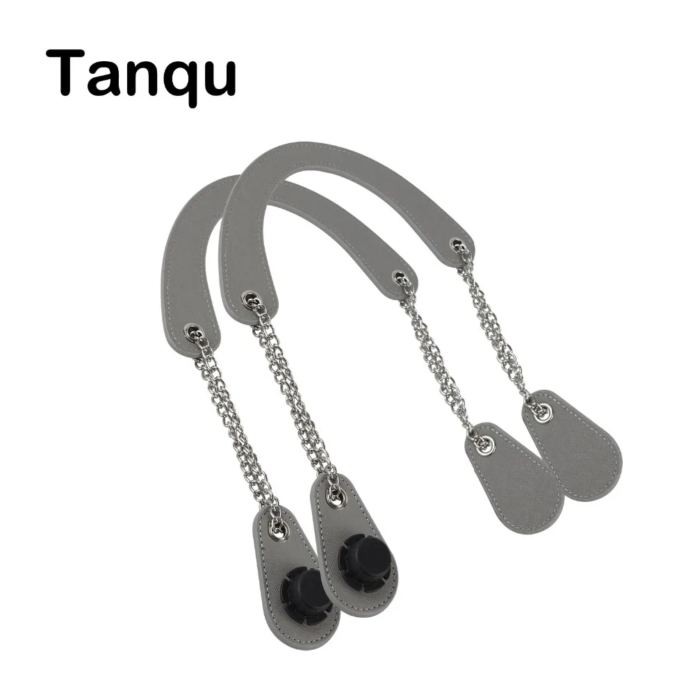 

Tanqu 1 Pair Silver Chain Handle Handbag Strap with Concise Curved Handbag Handle Drop End for O Bag Handle for Obag Women Bag