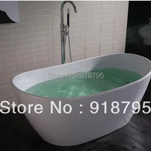 1630x850x640 мм твердый поверхностный камень CUPC одобренная Ванна овальная отдельно стоящая Corian матовая или глянцевая отделка Ванна RS6509