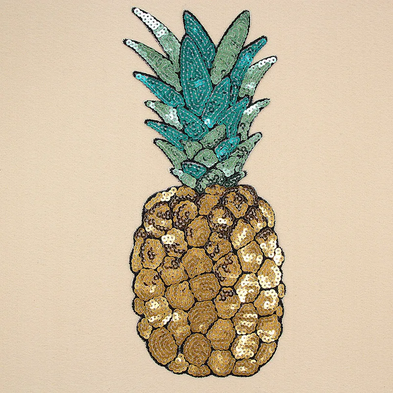5pcs large sequin pineapple patch parches embroidery sewing on patches 5pcs large sequin pineapple patch parches embroidery sewing on patches
