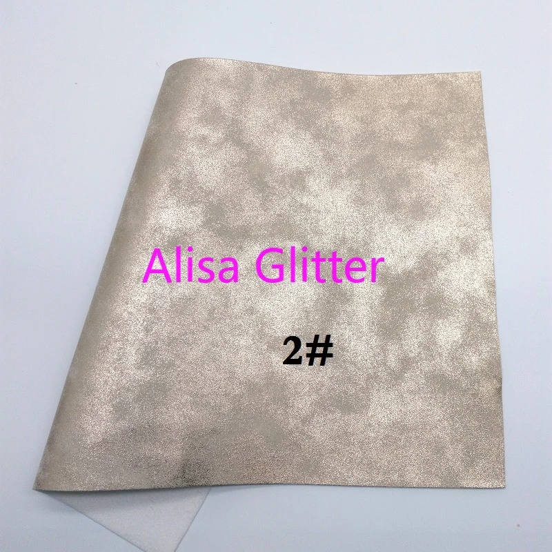 1PCS A4 SIZE 21X29cm Alisa Glitter Flowers Printed Faux Leather Fabric, Synthetic Leather Gold Glitter Fabric for Bow DIY G16G