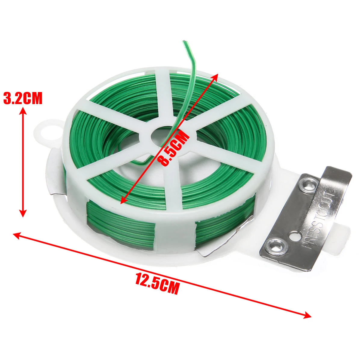 Mayitir Portable Roll Wire Twist Wire Metal Cable Ties Reusable Garden Cable Ties 30M