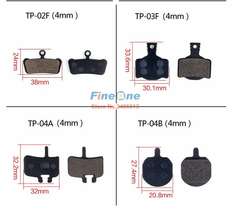 Не Асбестовые велосипедные дисковые Тормозные колодки всех размеров все формы MTB велосипедные тормозные колодки клипер накладки низкий уровень шума полу-металлическая подкладка