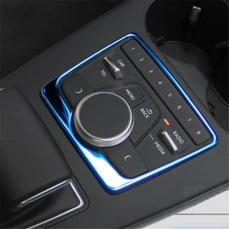 

Car Gear Window Control System Interior Durable Chromium Decorative Bright Sequins Covers Modification 17 18 19 FOR Audi A4L