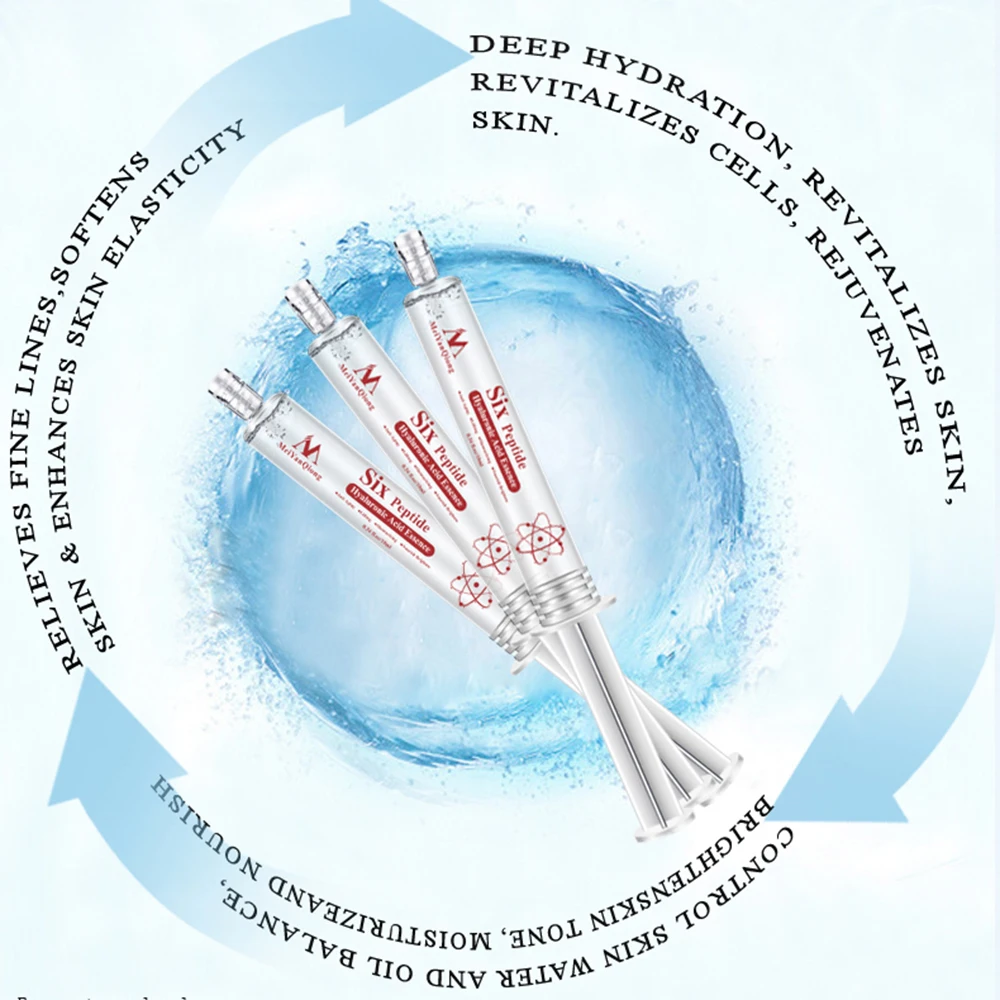 Шесть пептидов гиалуроновой кислоты анти средство против морщин лифтинга лица Сыворотка ремонт концентрат омоложение эфирное масло для ухода за кожей TSLM2