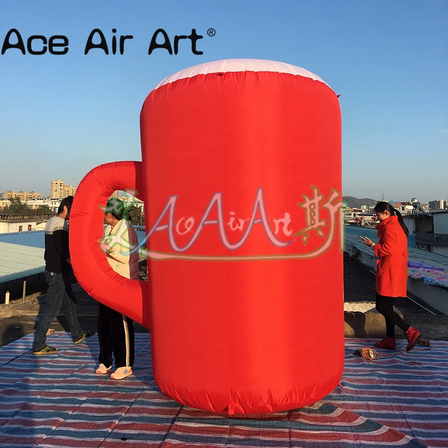 Hot promotional Great Inflatable advertising cup/Beer mug Replica model with blowing