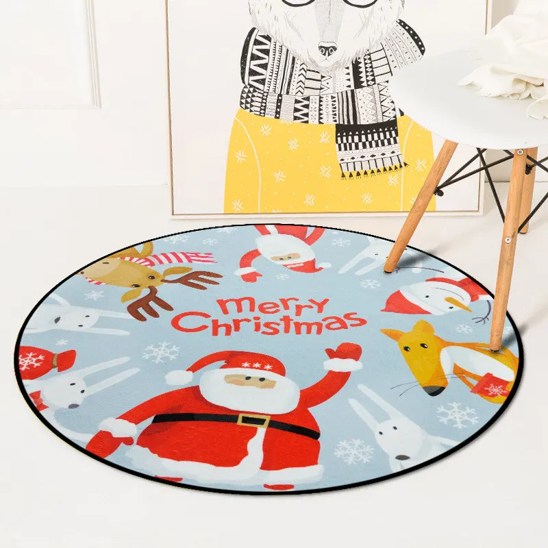 Европейский геометрический Детский круглый ковер для гостиной, детской спальни, коврики и ковры, компьютерный стул, напольный коврик, ковровое покрытие для раздевалки - Цвет: NO.15