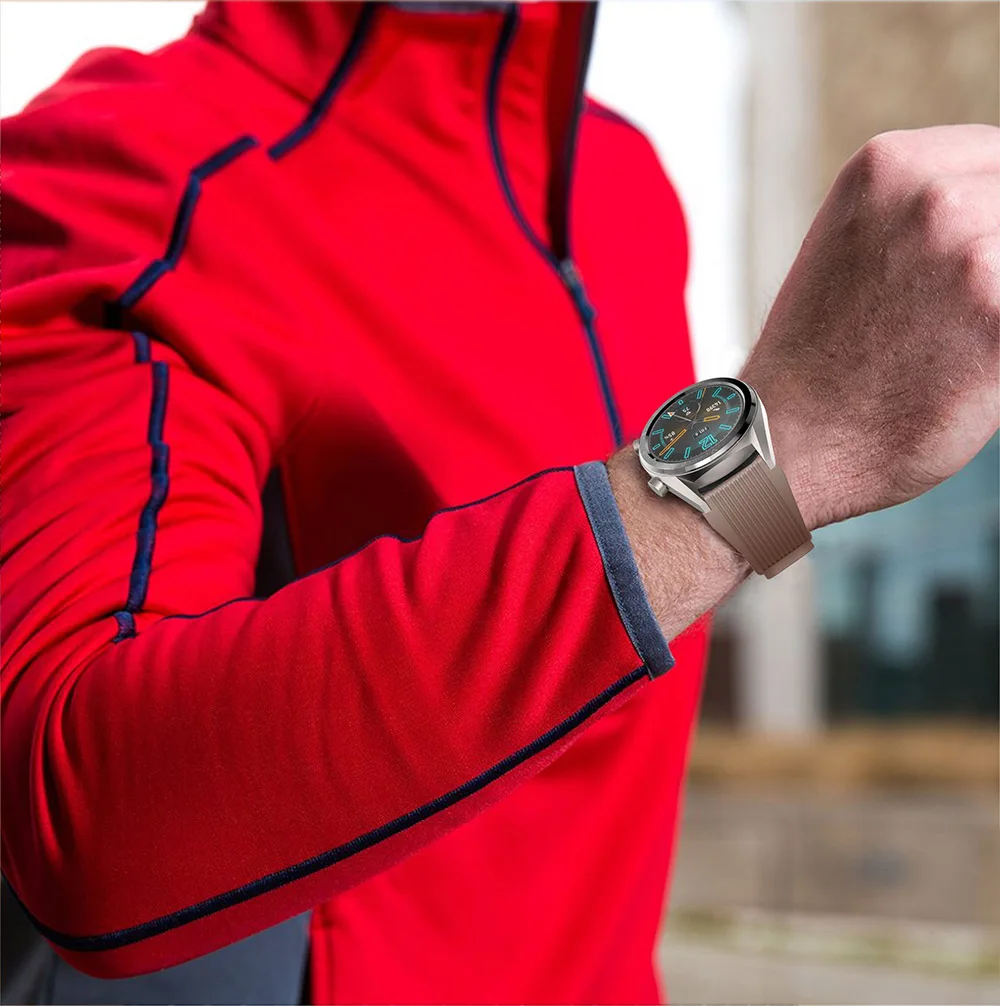 Часы Hero Iand Galaxy 46 мм ремешок для Samsung Gear S3 Frontier 22 силиконовый браслет часов Huawei Watch