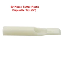 Стерильные белые одноразовые татуировки Советы стерильные Ассорти пластиковые насадки на тюбик плоские 5F для татуировки 5F иглы поставки 50 шт./партия