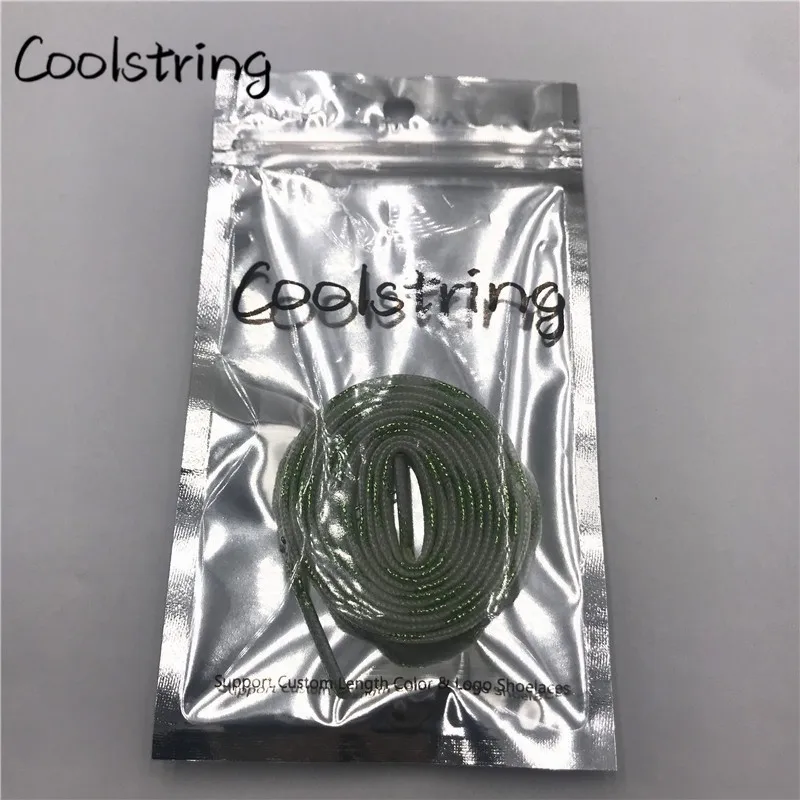 Coolstring 7 мм двухслойные блестящие цветные блестящие шнурки, длинные шнурки для обуви, белые, черные, красные, золотые, серебряные шнурки 60-180 см