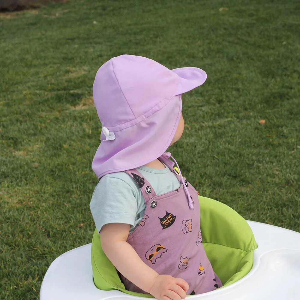Новые модные летние детские соломенные шляпы Детские уличные шеи ушные крышки Защита от УФ Пляжные кепки детские Аксессуары для младенцев