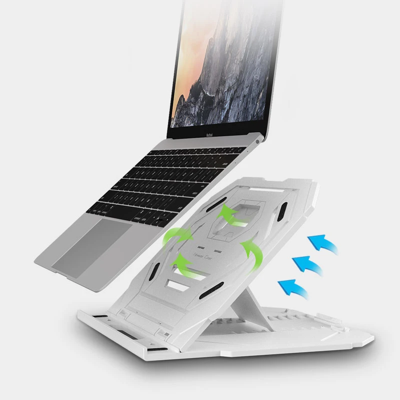 Регулируемая Складная подставка для ноутбука, держатель для Macbook lenovo Asus hp Dell lapнастольная подставка, вращающийся на 360 градусов, подставка для ноутбука, планшета, охлаждающая подставка, кронштейн