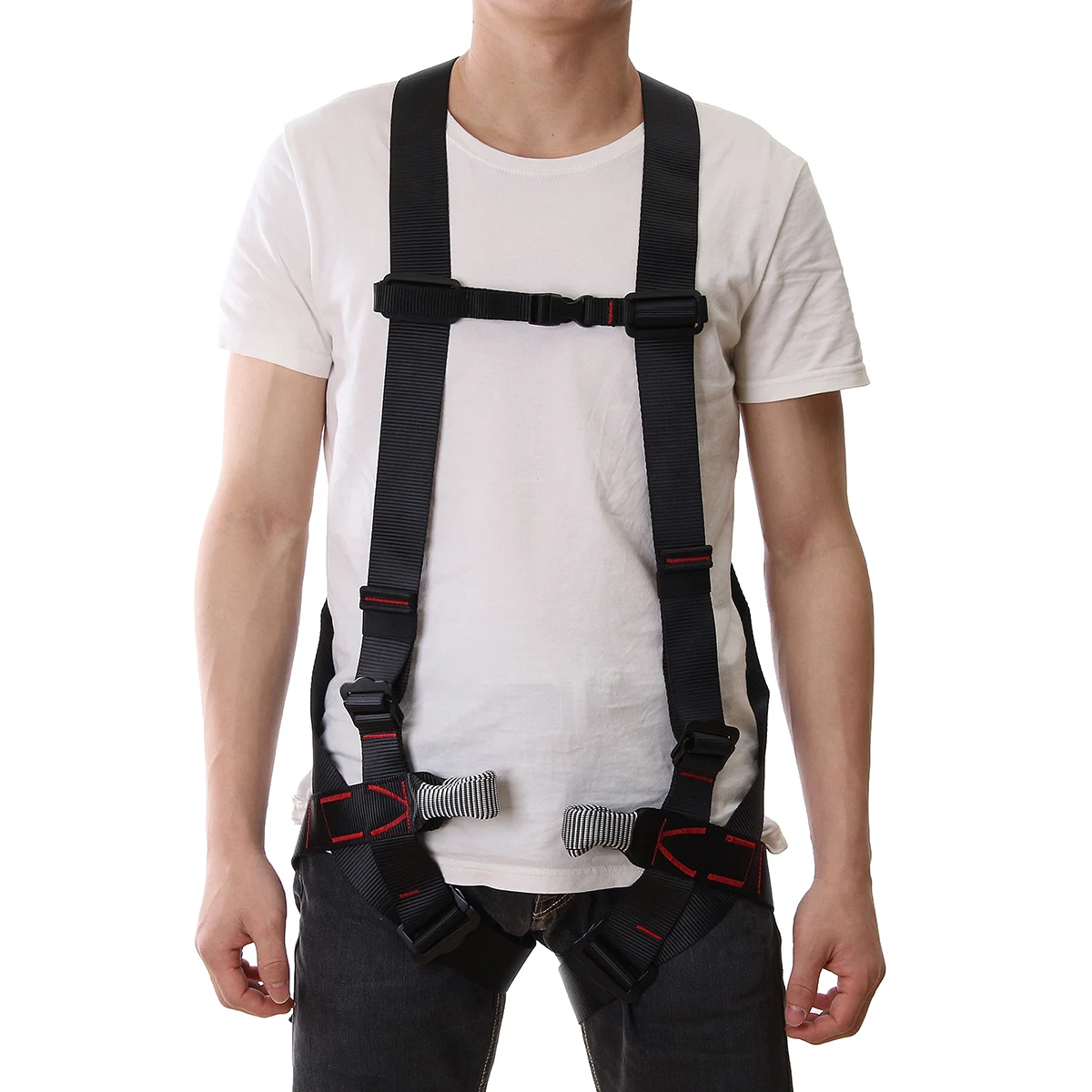 Outdoor Climbing Safety Belt Climb Mountain Rope Safety Waist Belt Protection Equipment Safety Harness Body Protecting