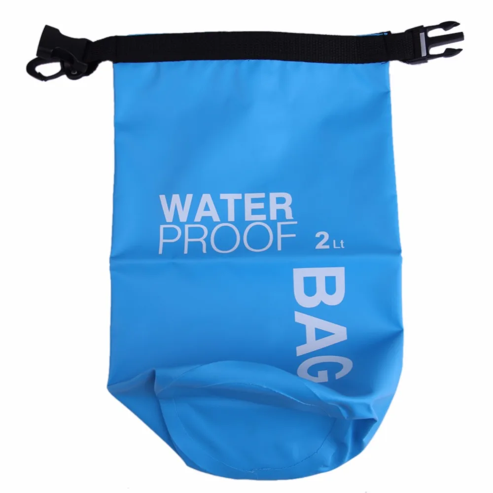 Bolsa seca impermeable 2L para nadar deportes al aire libre bolsa Cámara teléfono soporte río Trekking kayak agua deportes ropa bolsa de almacenamiento Bolsa seca impermeable 2L para nadar deportes al aire libre bolsa Cámara teléfono soporte río Trekking kayak agua deportes ropa bolsa de almacenamiento