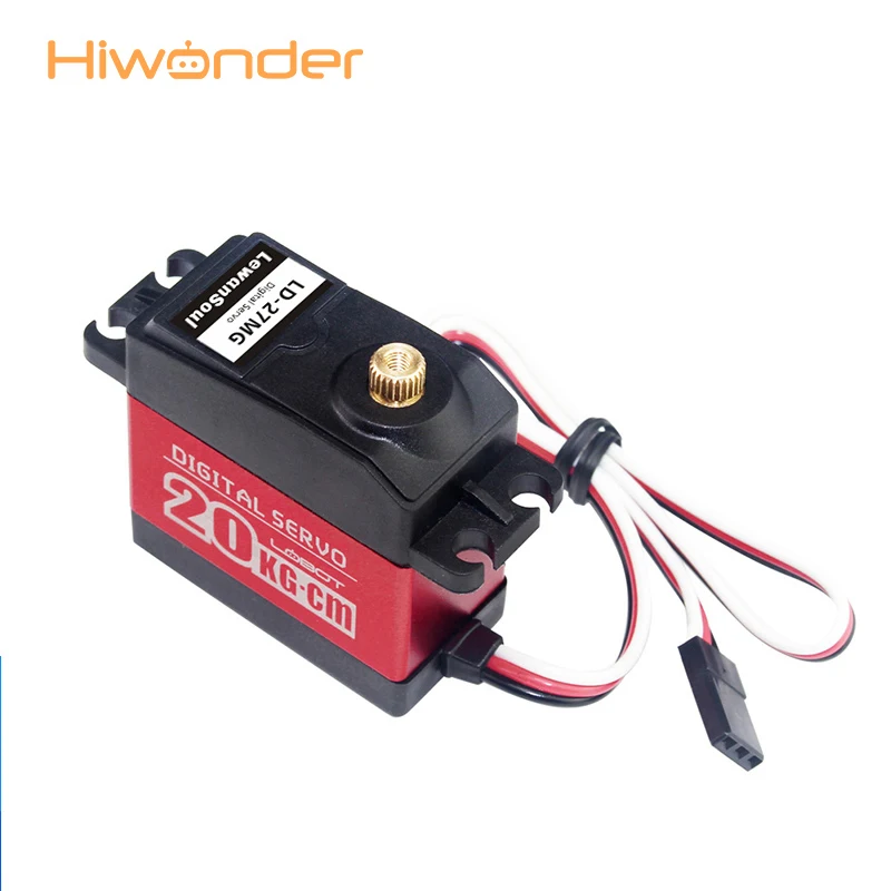 

Hiwonder Micro RC Servo Motor 20KG tal Gear Servo 270 Degree High Torque Remote Control RC Parts Robot Toy for Children