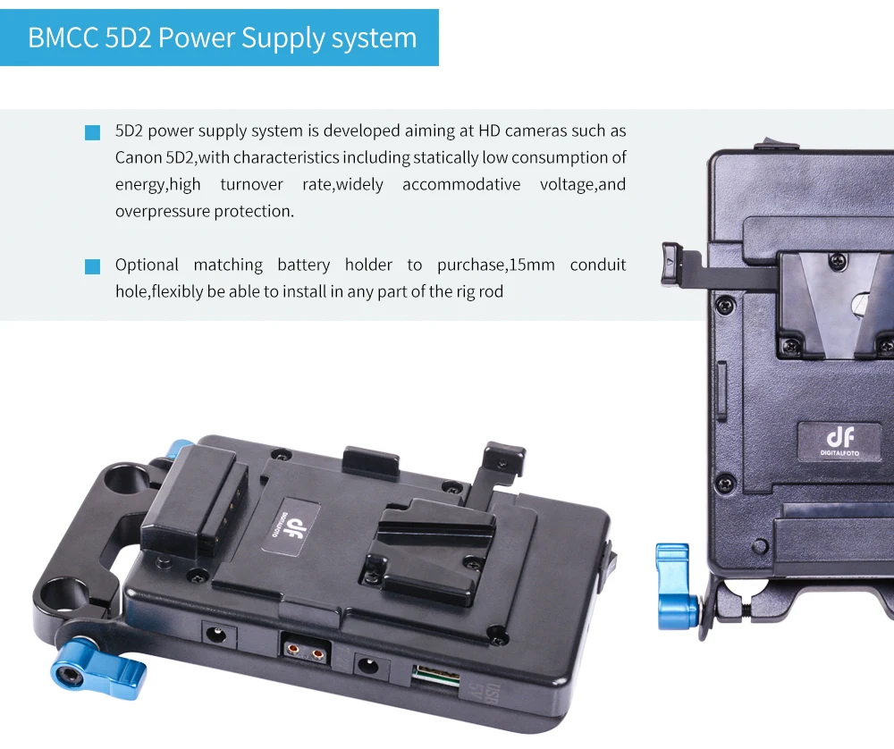 DF DIGITALFOTO Система питания с usb-портом DSLR v mount батарея адаптер питания V замок камера видео батарея пластина первой необходимости