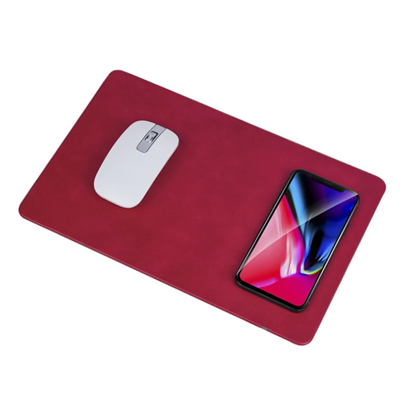 

2019 Qi mobile phone wireless fast charger mouse pad for iPhone X XR XS max 8 Plus Samsung S 10 9 8 7 Note 8 7 charging station