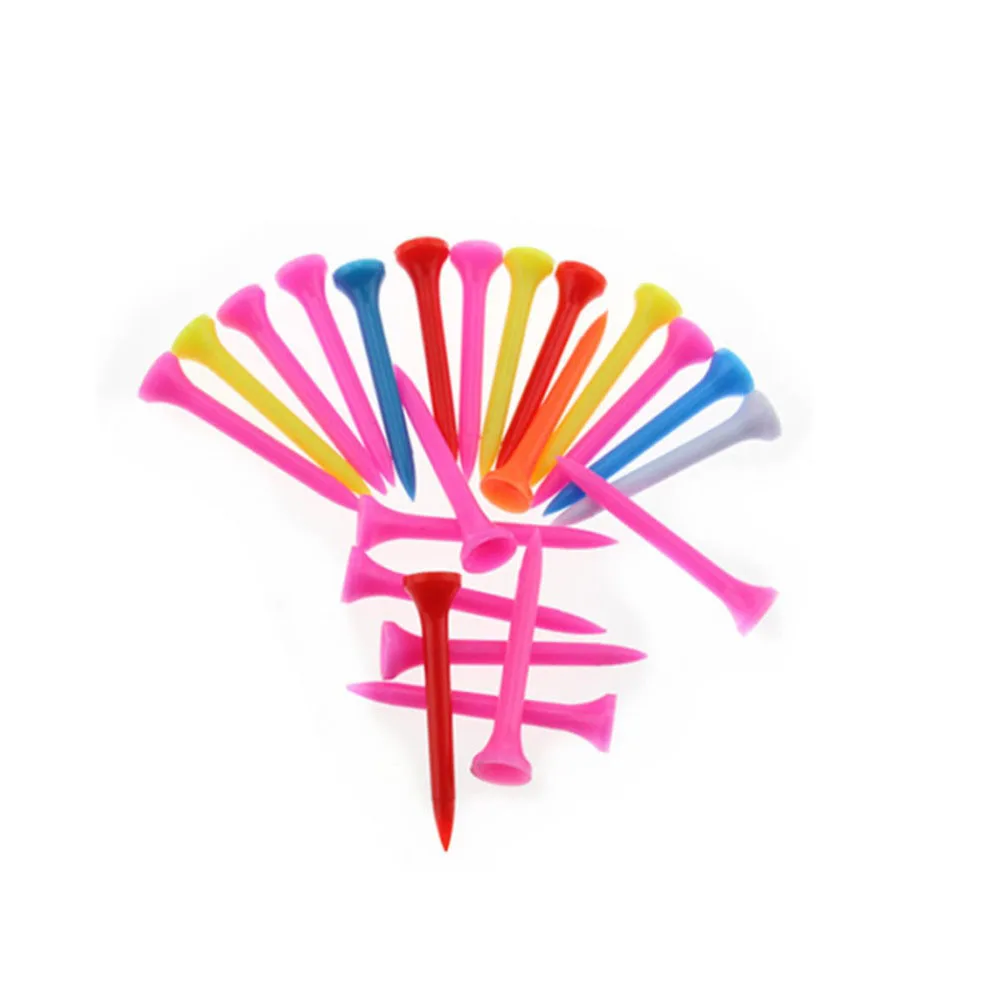 

50pcs/100pcs per pack size 54mm/2-1/8" plastic golf tees mixed color golf plastic tees golf accessories