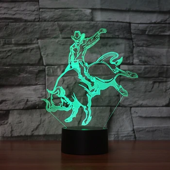 

cowboy 7 Changing Colors LED night light