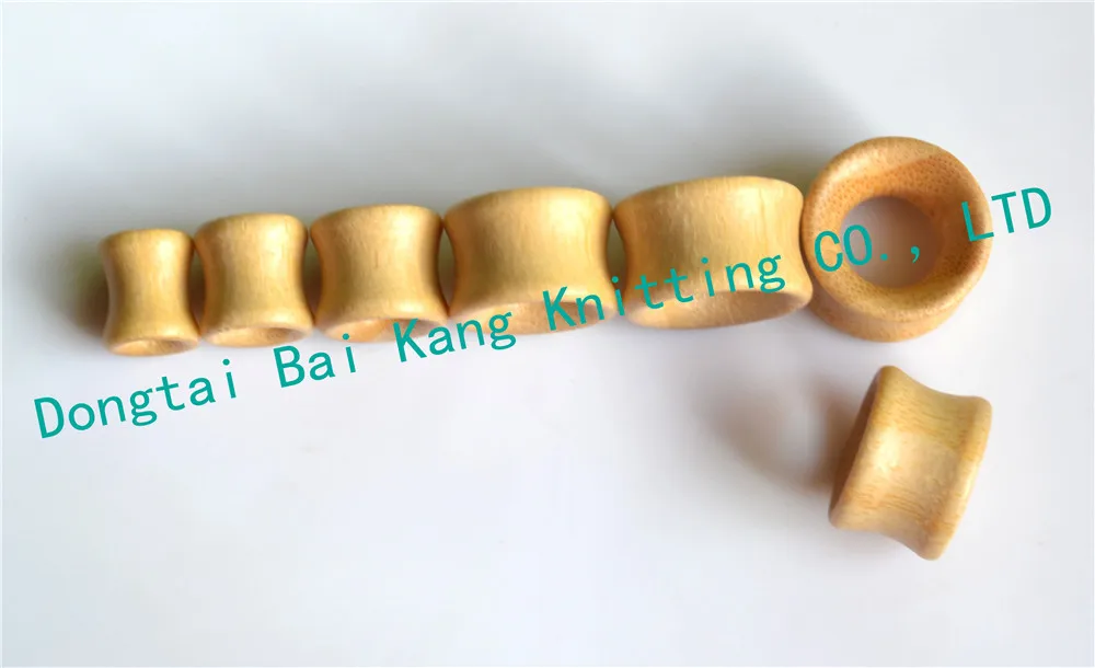 

New Style Wood Ear Plugs Flesh Tunnel 8mm 20mm Natural Bamboo Body Piercing Jewelry Smooth Wooden Ear Stretching Kit Plugs