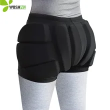 WOSAWE EVA Pad Snowboard Hip Protection Shorts for Kids Ski Roller Skating Hockey Riding Cycling Protective Butt Bicycle Shorts