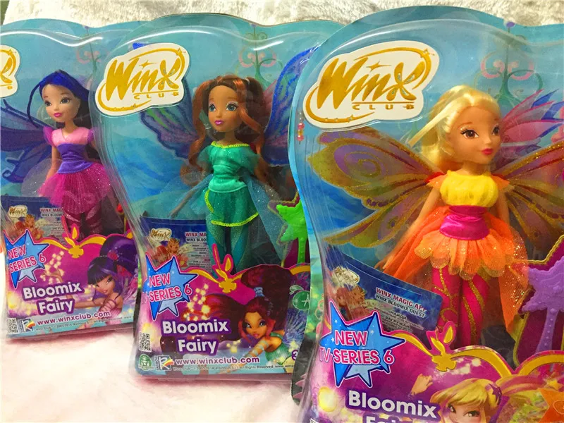 

Believix Fairy Winx Club Doll rainbow colorful girl Action Figures Fairy Bloom Dolls For Girl Gift