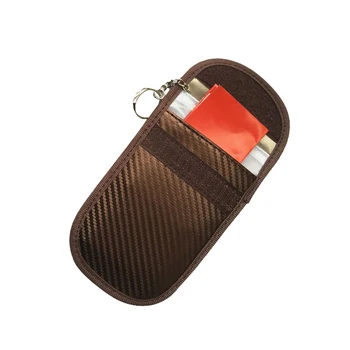 

BYCOBECY Carbon Fiber ID Card Holder RFID Blocking Purses Car Key Holder Multifunctional Casual Card Wallet Money Bag