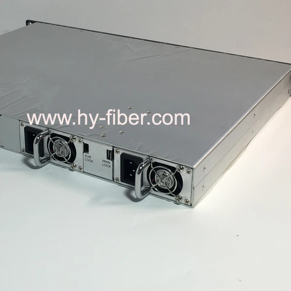 CATV 1550nm оптический передатчик 10dBm расстояние 25 км HY-21-T15P10 - Цвет: Dual AC supply