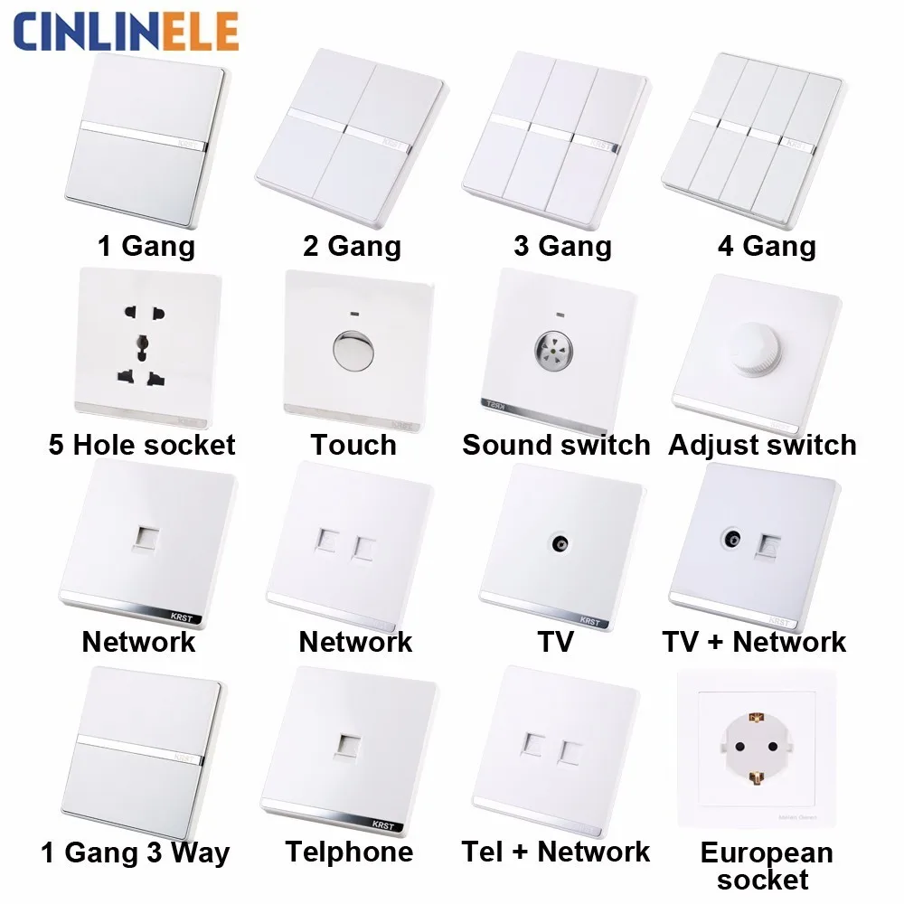 Luxury Wall Switch 1 Gang Way Ivory White Brief Art Weave Light AC 110~250V 10A No border design 86mm*86mm|1 gang|way switchswitch switch |