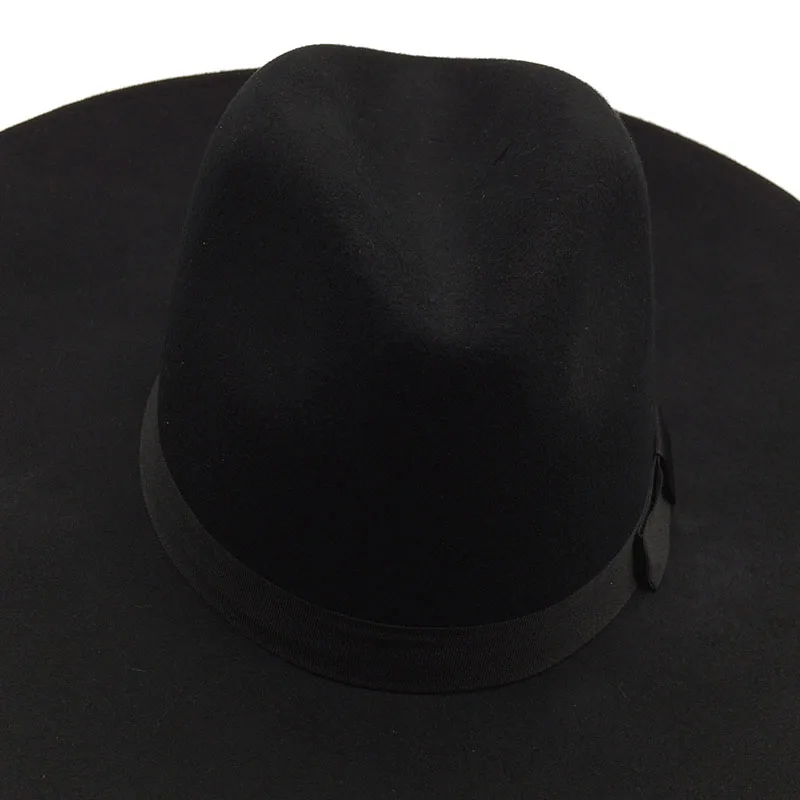 QPALCR, унисекс, винтажная шерстяная шляпа с широкими полями, фетровая шляпа, мужская шапка, джазовая Кепка, Женская фетровая осенне-зимняя шляпа Трилби, черные, серые, коричневые, хаки
